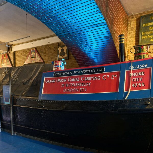 interior shot of the London Canal Museum in King's Cross