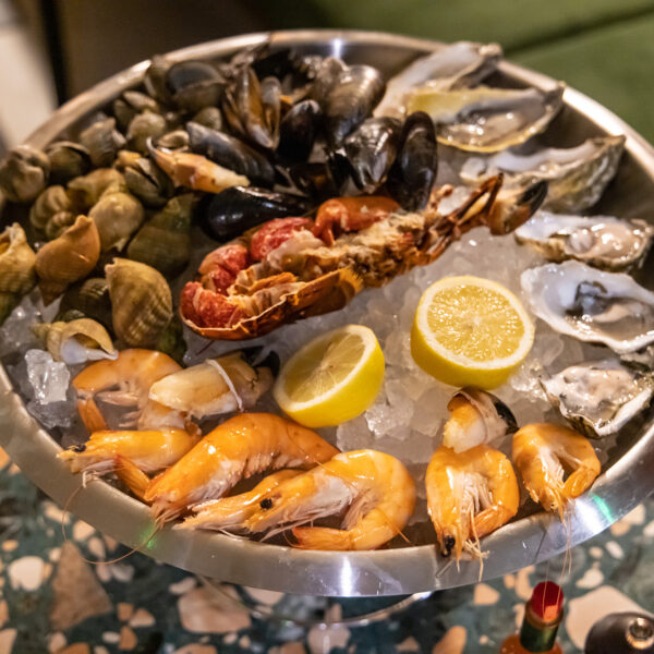 Seafood Platter at The Gas Station bar, King's Cross