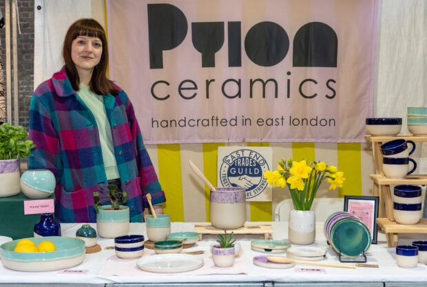 Pyion Ceramics stall Canopy Market, King's Cross