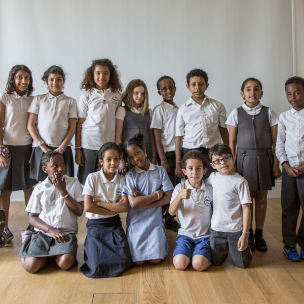 Pupils from the Frank Barnes School for Deaf Children